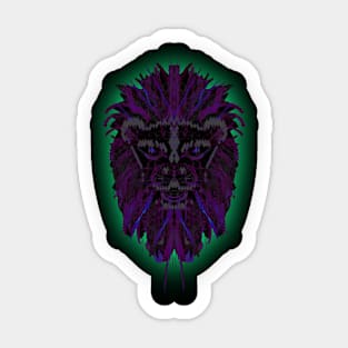 Leo 1c Black Sticker